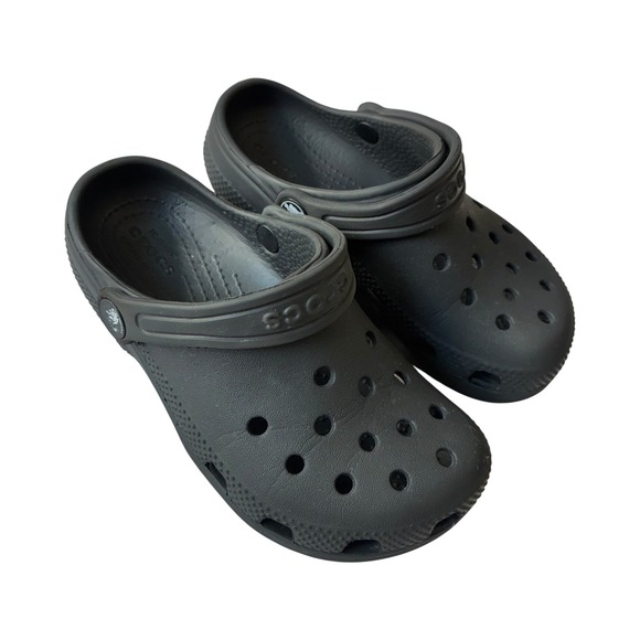 Crocs Kids Clogs Black Classic Comfort Slip On Casual Shoes 12C - Picture 1 of 8